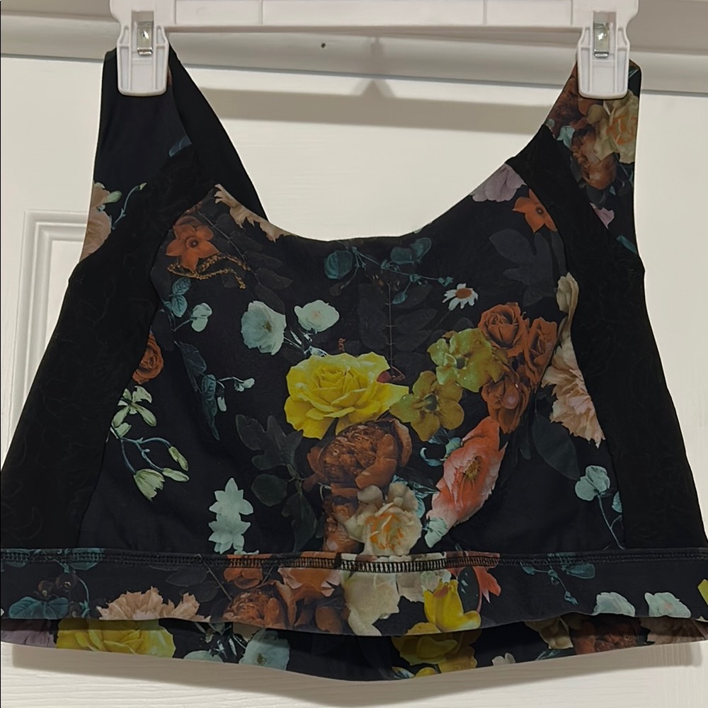 Torrid Floral Print sports bra - Black and Multicolor size 2
